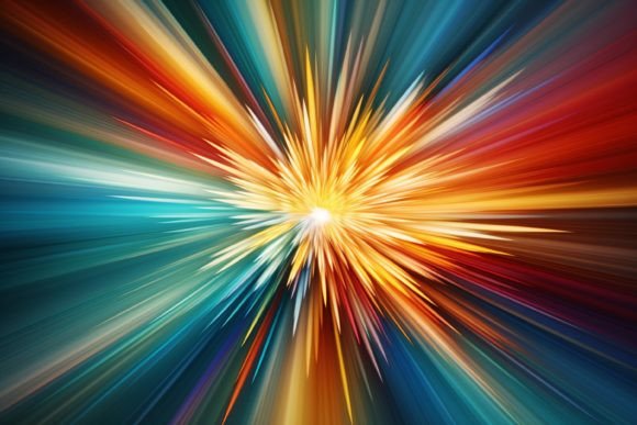 Abstract Starburst Background: A Versatile Design Element for Digital and Print Media