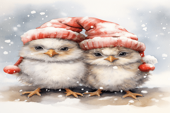 Christmas Chick Background