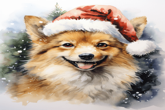 Christmas Fox Background