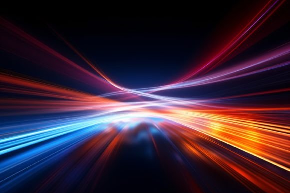 Energy Light Lines Flow Background