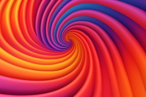 Groovy Psychedelic Optical Illusion: A Versatile Visual Asset for Creative Projects