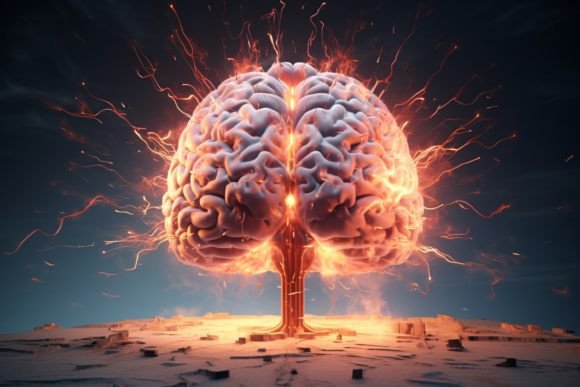 Human Brain Exploding: A Visual Metaphor for Creativity