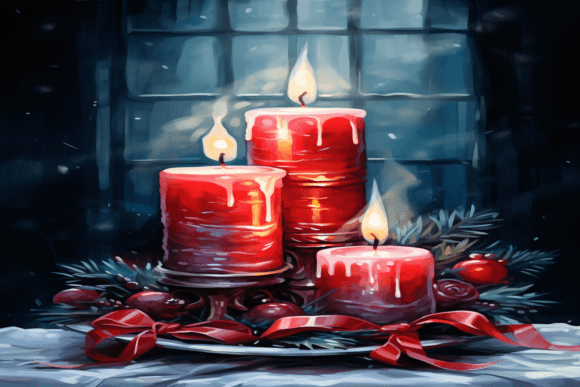 Mastering the Art of Digital Design with Christmas Candle Backgrounds
