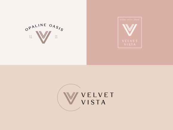 Premium Alphabet V Branding Company Logo