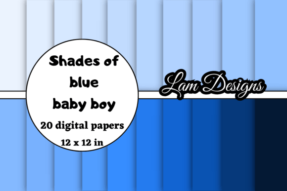 Shades of Blue Baby Boy Digital Papers: A Strategic Asset for Designers and Creators