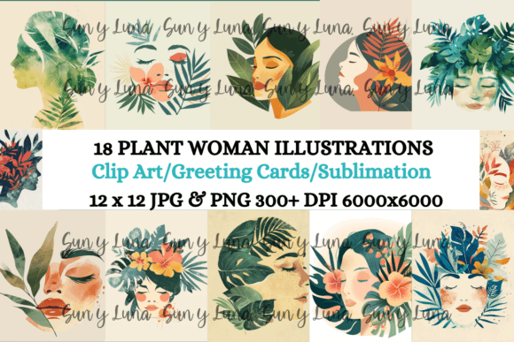 The Versatile Appeal of the Plant Woman Graphic for Creative Projects