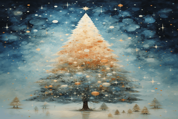Watercolor Tree Background